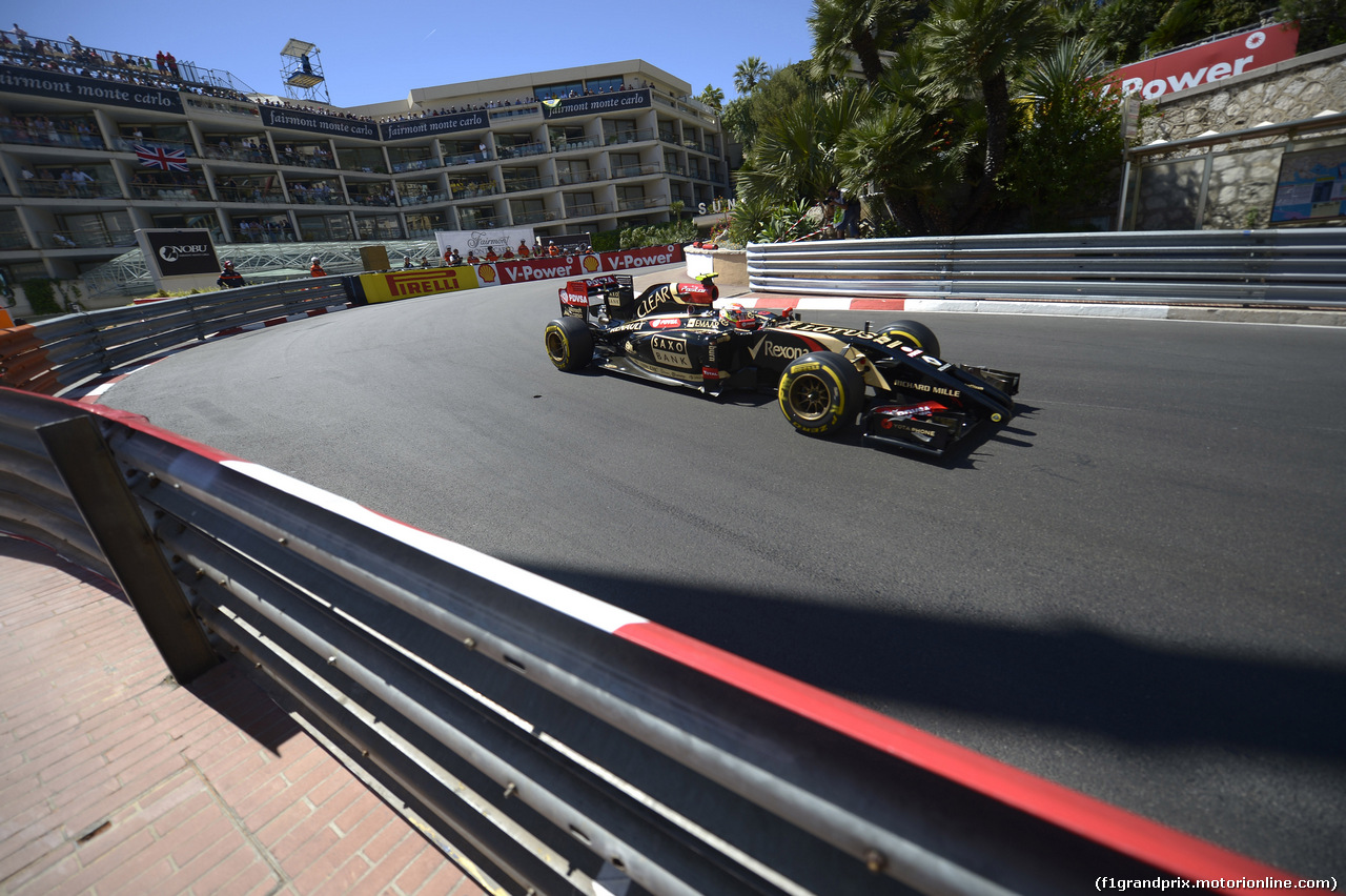 GP MONACO, 24.05.2014- Qualifiche, Pastor Maldonado (VEN) Lotus F1 Team E22