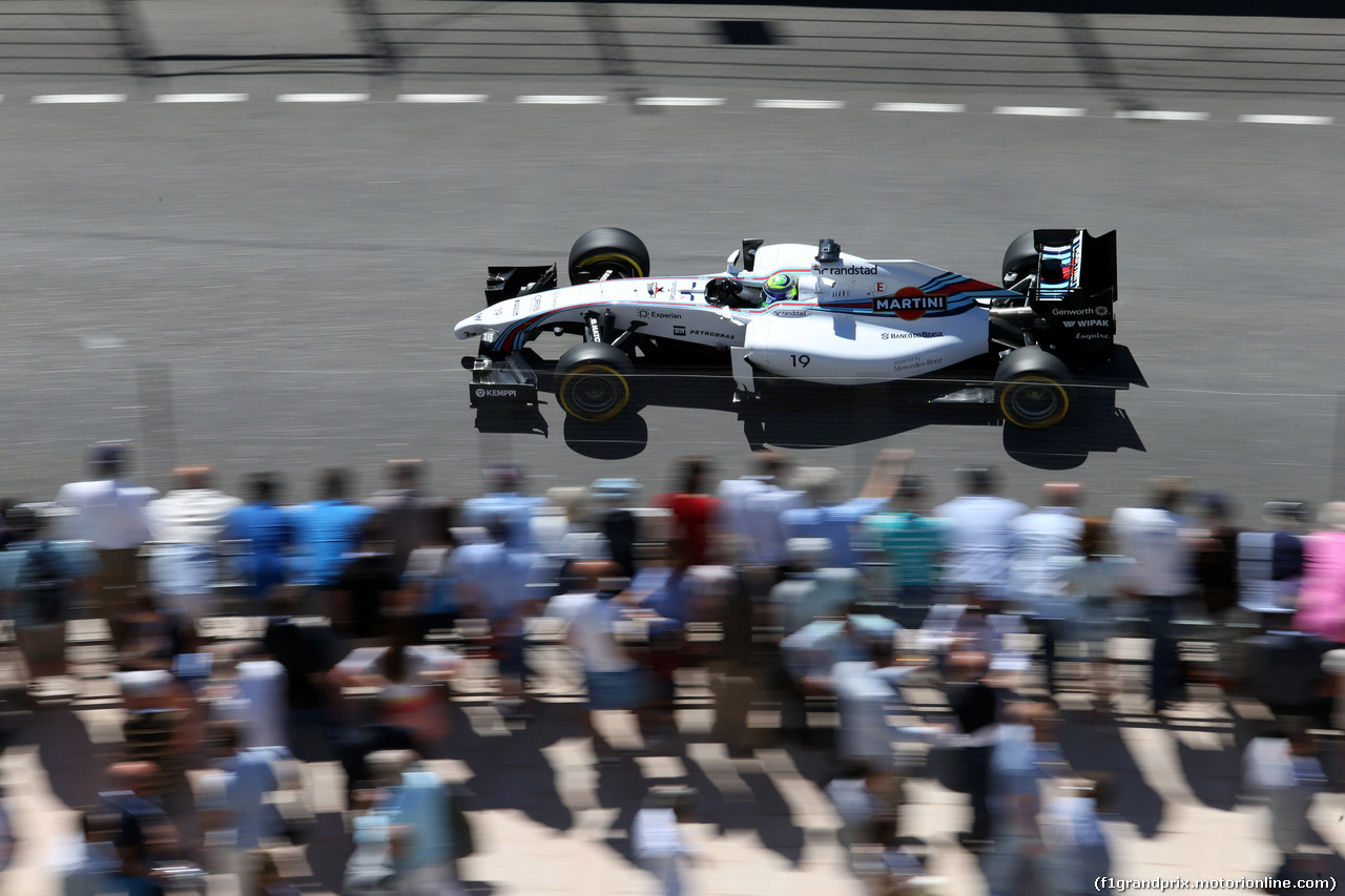 GP MONACO, 24.05.2014- Qualifiche, Felipe Massa (BRA) Williams F1 Team FW36