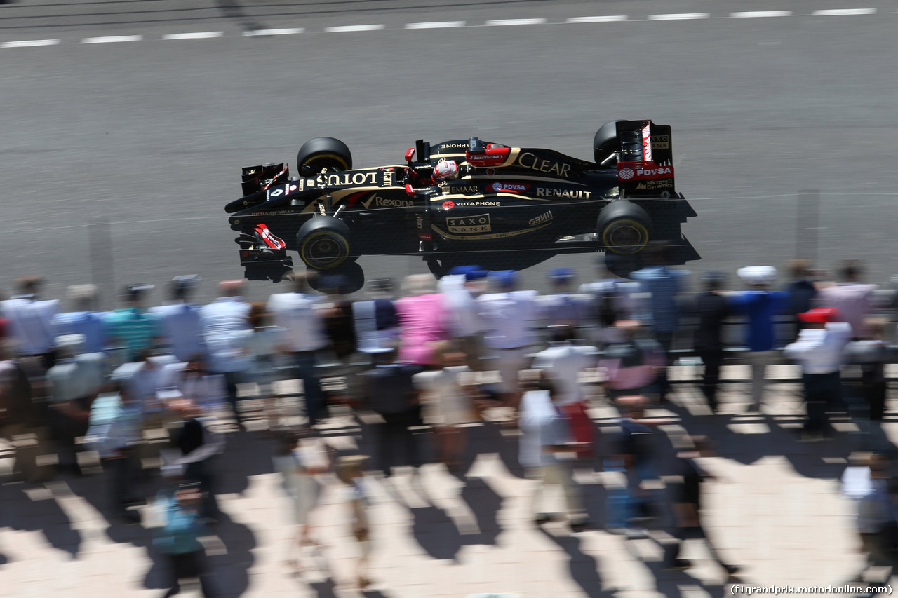 GP MONACO, 24.05.2014- Qualifiche, Romain Grosjean (FRA) Lotus F1 Team E22