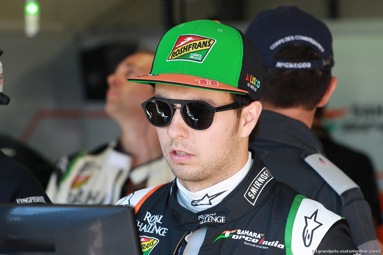GP MONACO, 24.05.2014- Qualifiche, Sergio Perez (MEX) Sahara Force India F1 VJM07