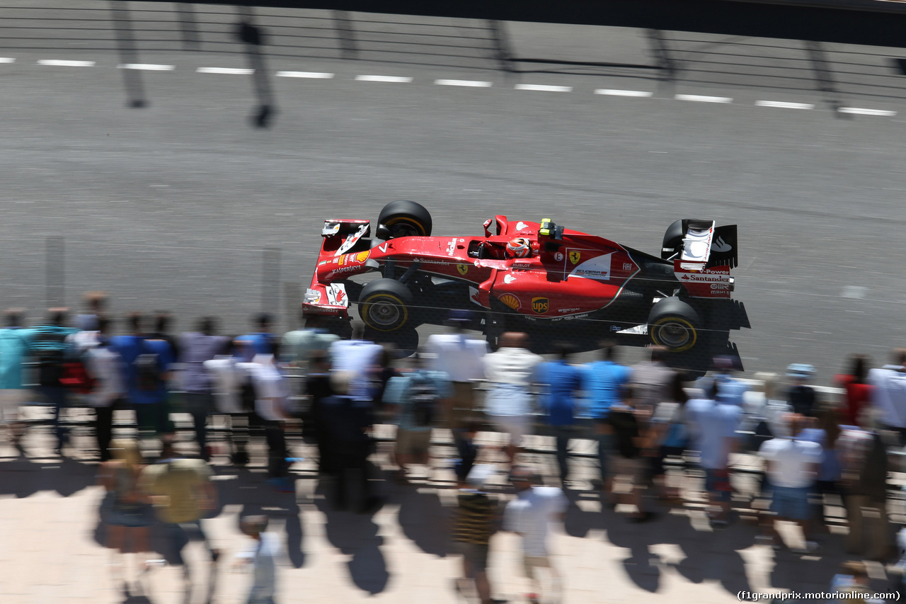 GP MONACO, 24.05.2014- Qualifiche, Kimi Raikkonen (FIN) Ferrari F14-T