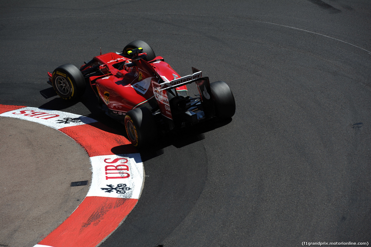 GP MONACO, 24.05.2014- Qualifiche, Kimi Raikkonen (FIN) Ferrari F14-T