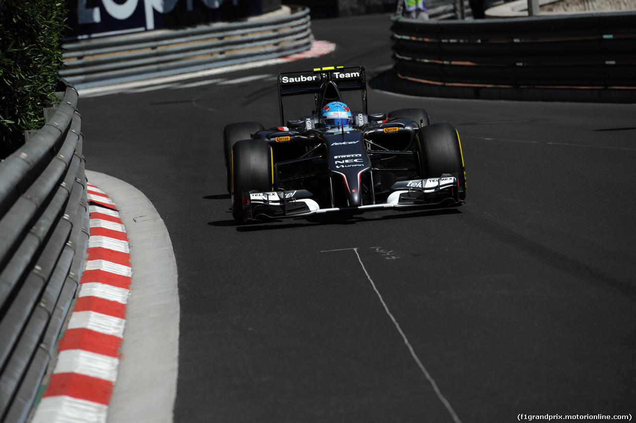 GP MONACO, 24.05.2014- Qualifiche, Esteban Gutierrez (MEX), Sauber F1 Team C33