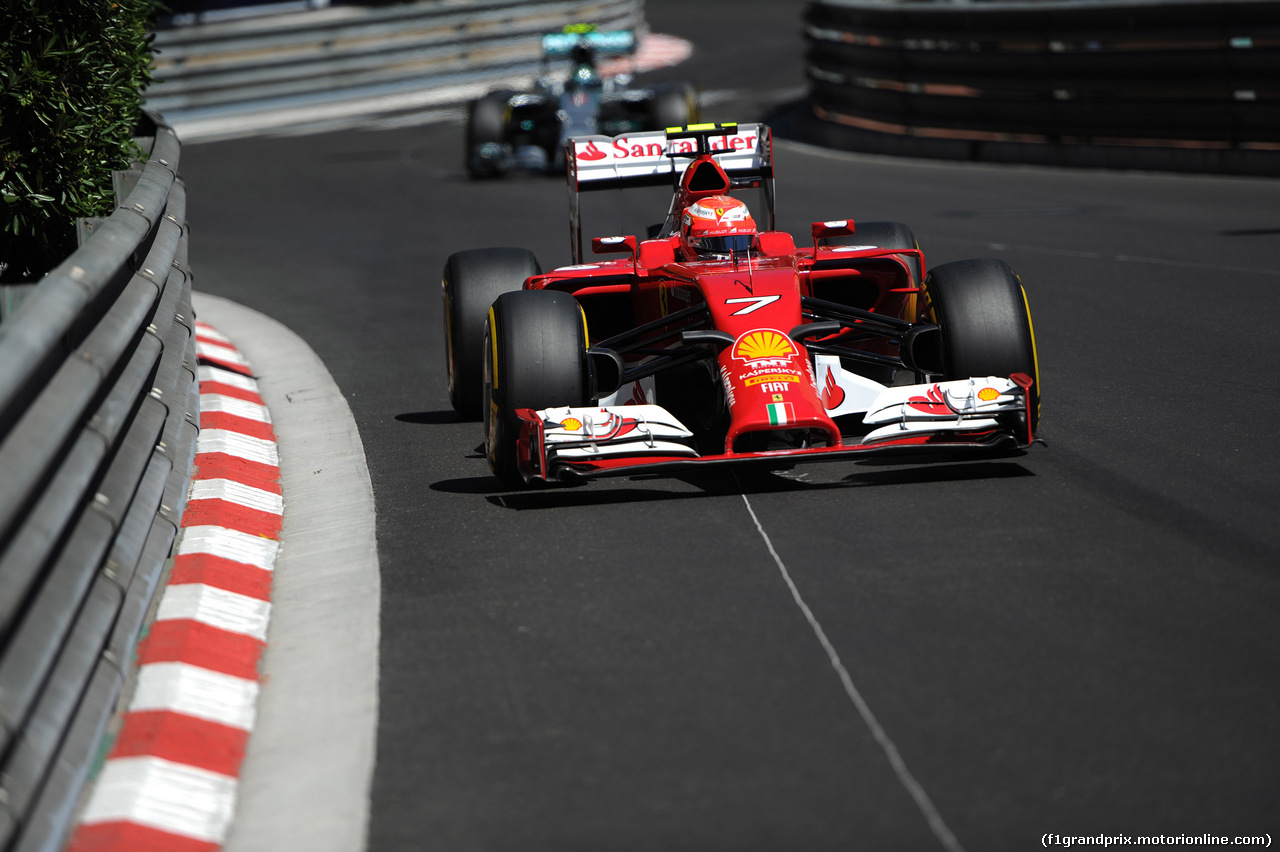 GP MONACO, 24.05.2014- Qualifiche, Kimi Raikkonen (FIN) Ferrari F14-T