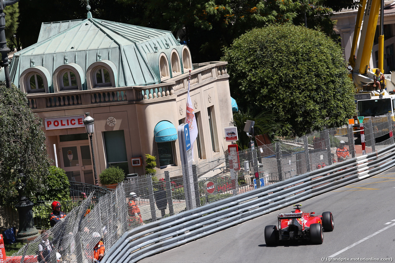 GP MONACO, 24.05.2014- Qualifiche, Kimi Raikkonen (FIN) Ferrari F14-T