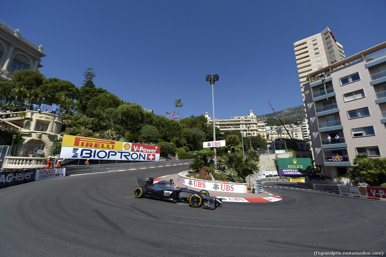 GP MONACO, 24.05.2014- Qualifiche, Jenson Button (GBR) McLaren Mercedes MP4-29