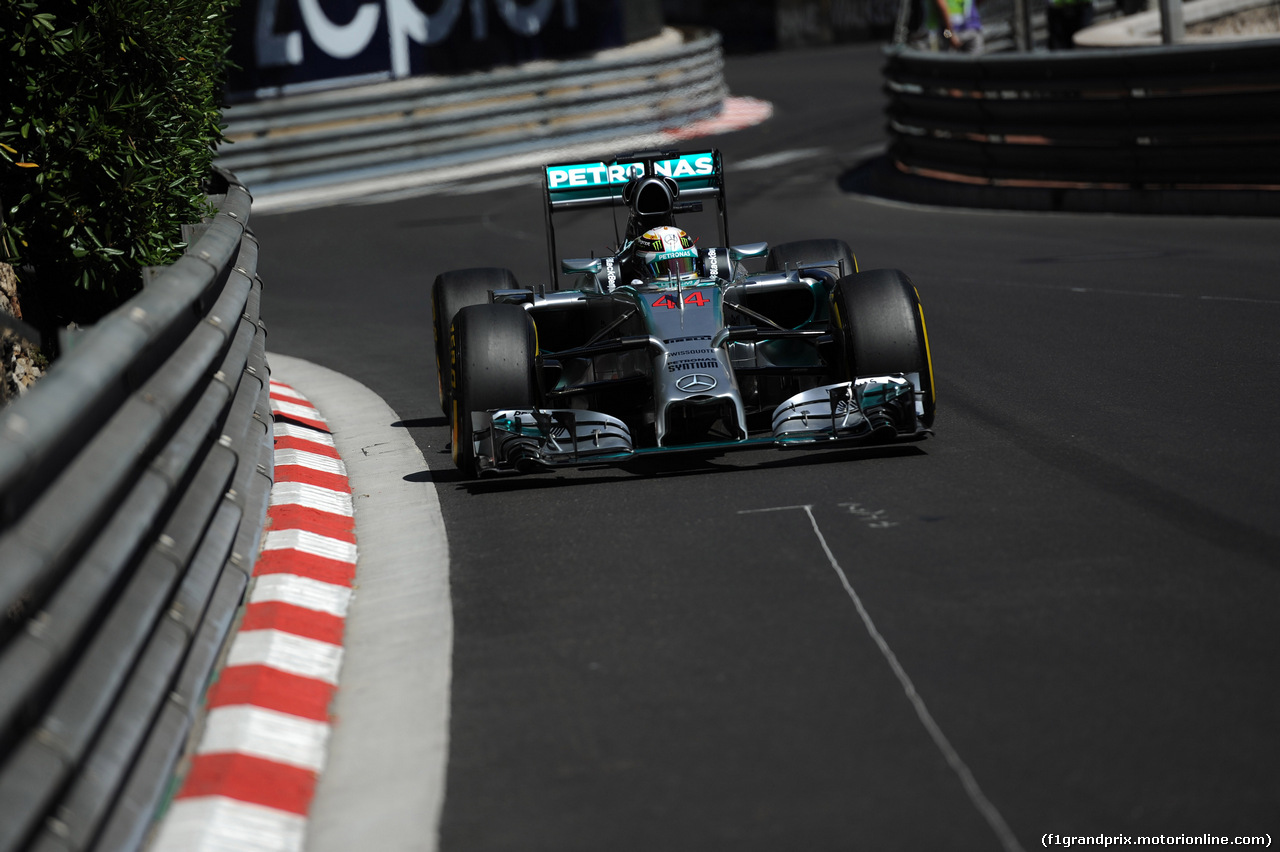 GP MONACO, 24.05.2014- Qualifiche, Lewis Hamilton (GBR) Mercedes AMG F1 W05
