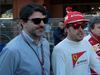 GP MONACO, 24.05.2014- Free Practice 3, Luis Garcia Abad (ESP), manager of Fernando Alonso (ESP), Fernando Alonso (ESP) Ferrari F14-T e Fabrizio Borra (ITA), physiotherapist of Fernando Alonso (ESP)