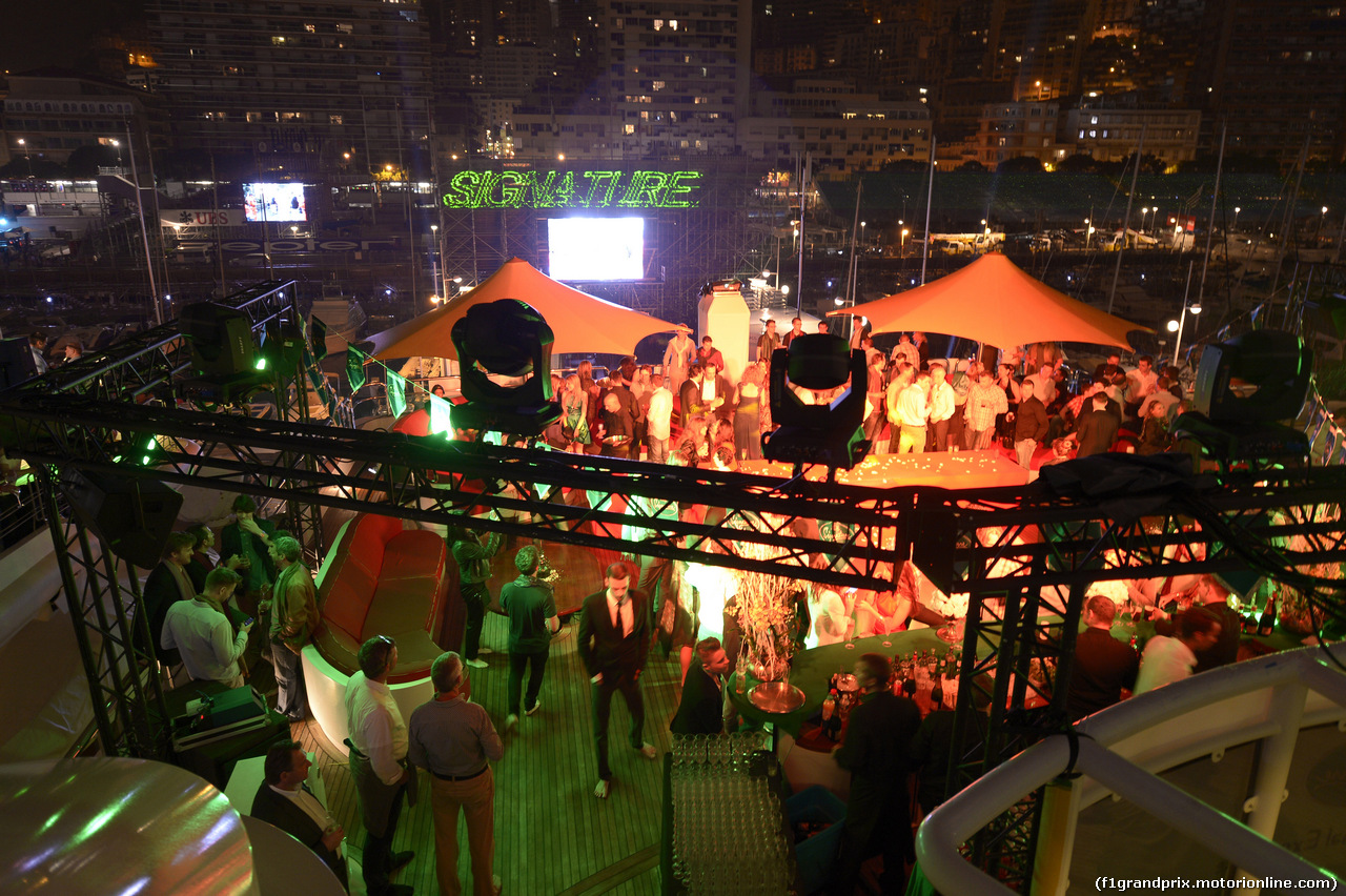GP MONACO, 22.05.2014- The Signature Monaco Party on the Indian Empress Boat.