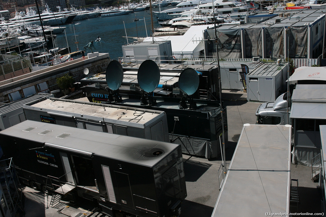 GP MONACO, 23.05.2014- TV compound