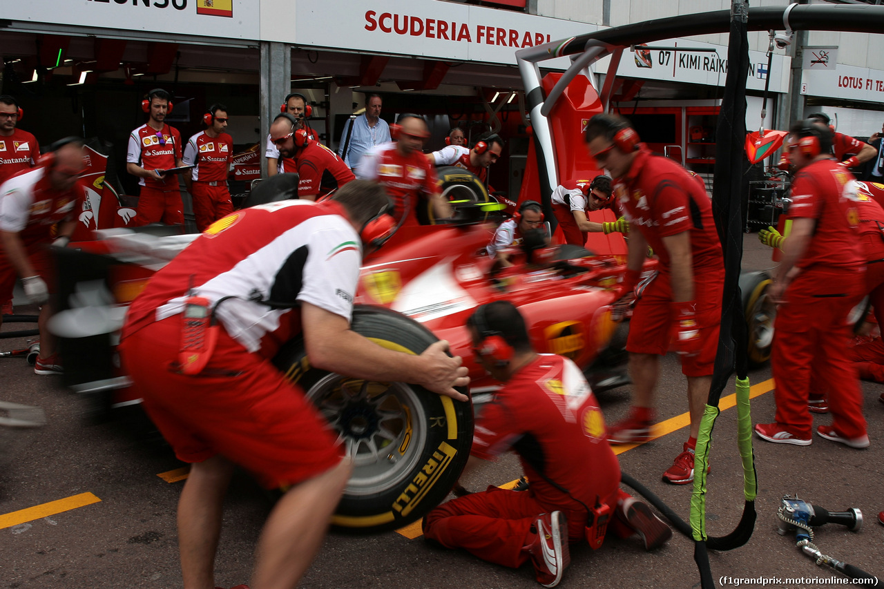 GP MONACO, 23.05.2014- Kimi Raikkonen (FIN) Ferrari F14-T