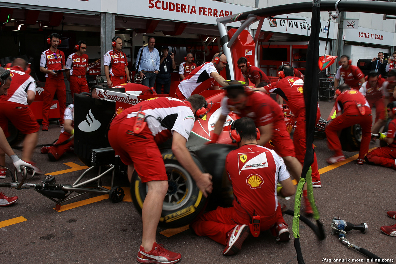 GP MONACO, 23.05.2014- Kimi Raikkonen (FIN) Ferrari F14-T
