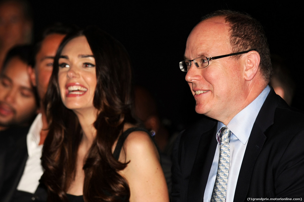 GP MONACO, HSH Prince Albert of Monaco (MON) with Tamara Ecclestone (GBR) at the Amber Lounge Fashion Show.
23.05.2014. Formula 1 World Championship, Rd 6, Monaco Grand Prix, Monte Carlo, Monaco, Venerdi'.