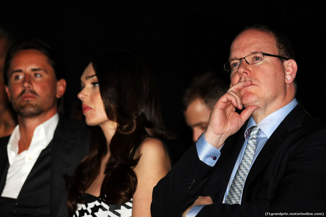 GP MONACO, HSH Prince Albert of Monaco (MON) with Tamara Ecclestone (GBR) at the Amber Lounge Fashion Show.
23.05.2014. Formula 1 World Championship, Rd 6, Monaco Grand Prix, Monte Carlo, Monaco, Venerdi'.