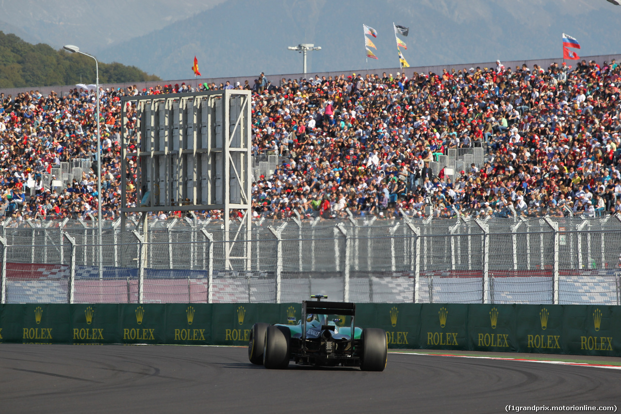 GP RUSSIA, 12.10.2014- Gara, Marcus Ericsson (SWE) Caterham F1 Team CT-04