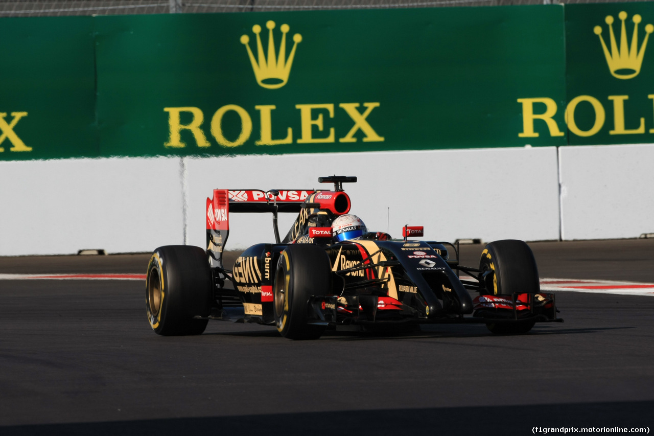 GP RUSSIA, 12.10.2014- Gara, Romain Grosjean (FRA) Lotus F1 Team E22