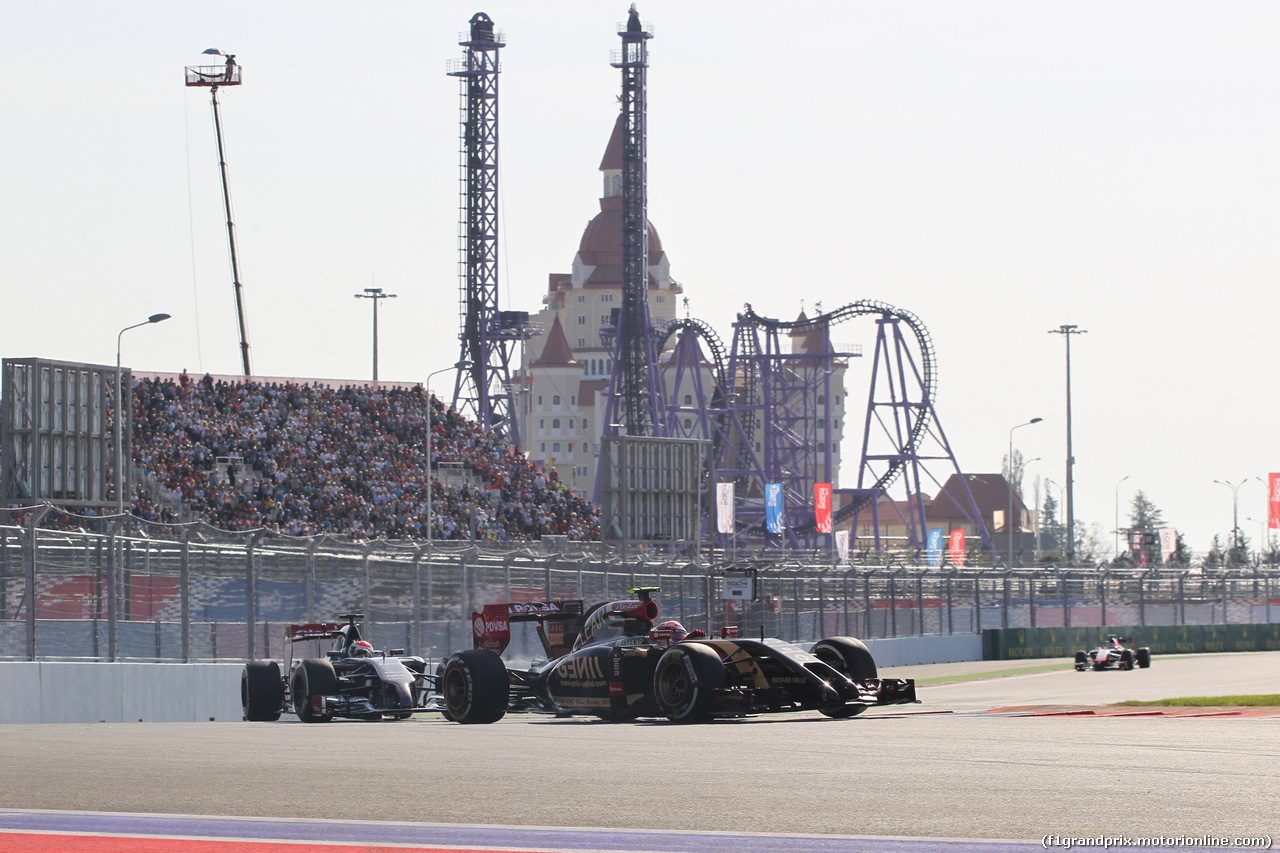GP RUSSIA, 12.10.2014- Gara, Pastor Maldonado (VEN) Lotus F1 Team, E22