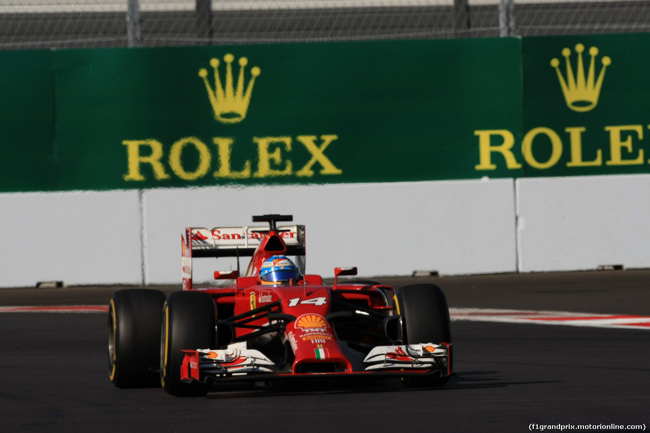 GP RUSSIA, 12.10.2014- Gara, Fernando Alonso (ESP) Ferrari F14T