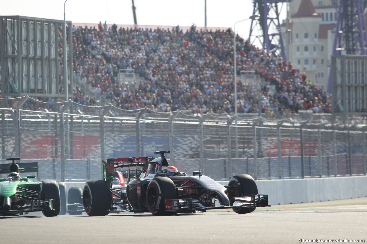 GP RUSSIA, 12.10.2014- Gara, Adrian Sutil (GER) Sauber F1 Team C33