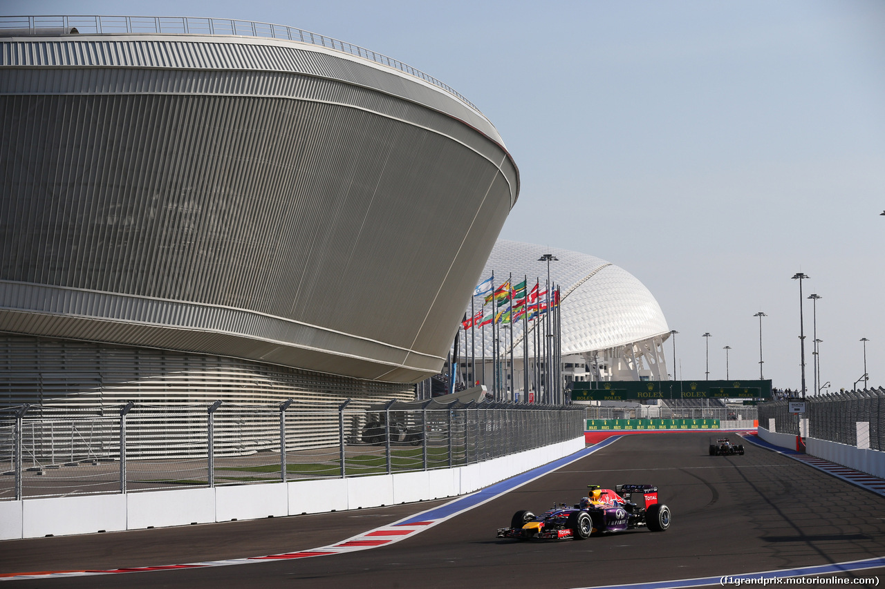 GP RUSSIA, 12.10.2014- Gara, Daniel Ricciardo (AUS) Infiniti Red Bull Racing RB10