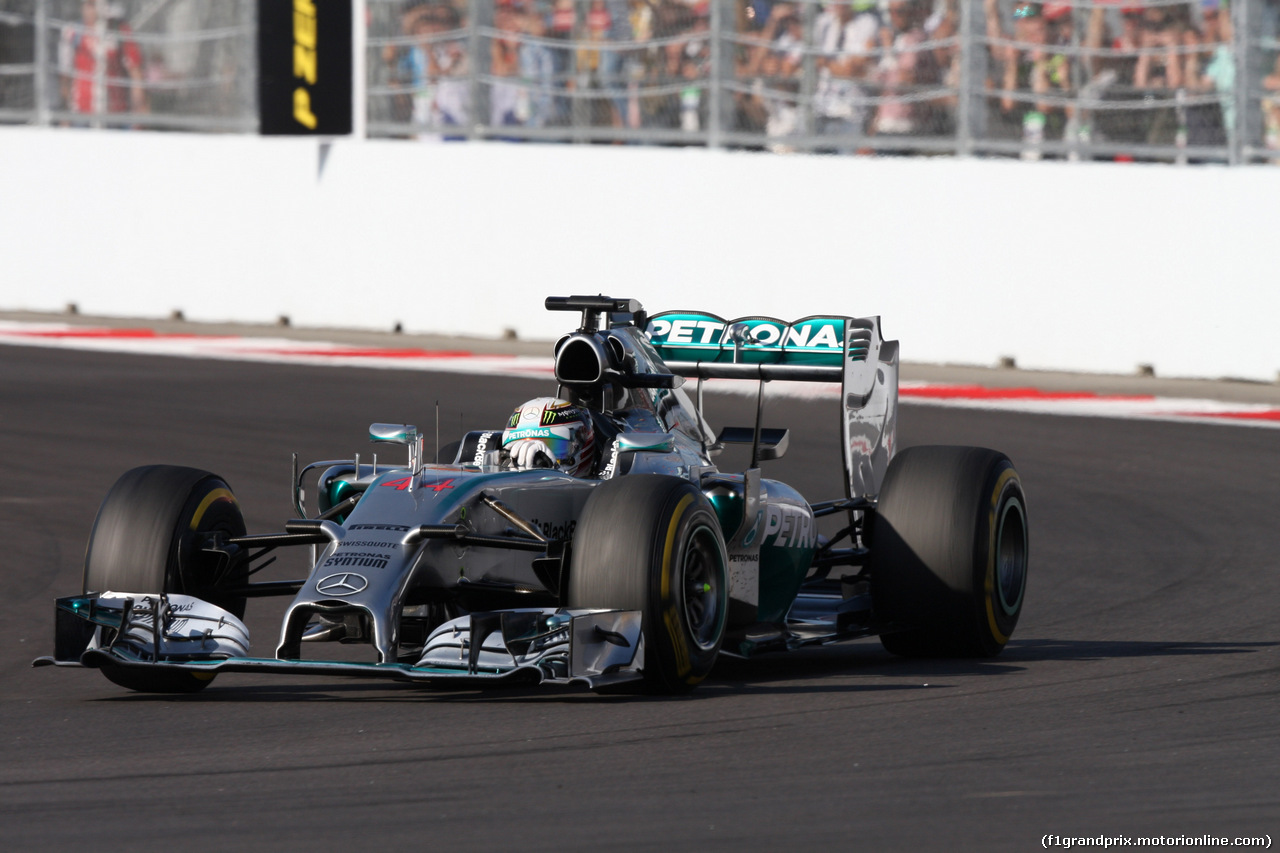 GP RUSSIA, 12.10.2014- Gara, Lewis Hamilton (GBR) Mercedes AMG F1 W05