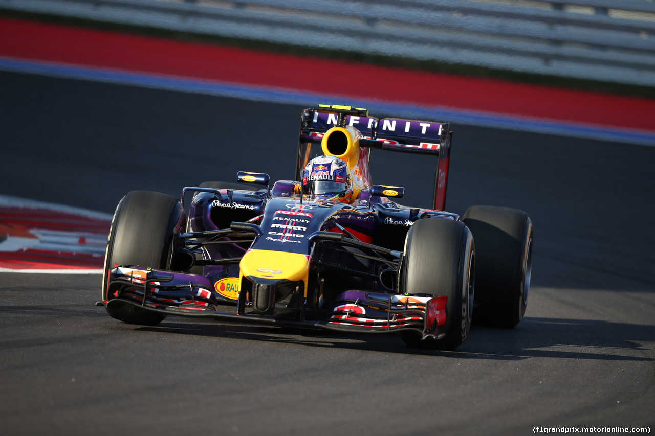 GP RUSSIA, 12.10.2014- Gara, Daniel Ricciardo (AUS) Infiniti Red Bull Racing RB10