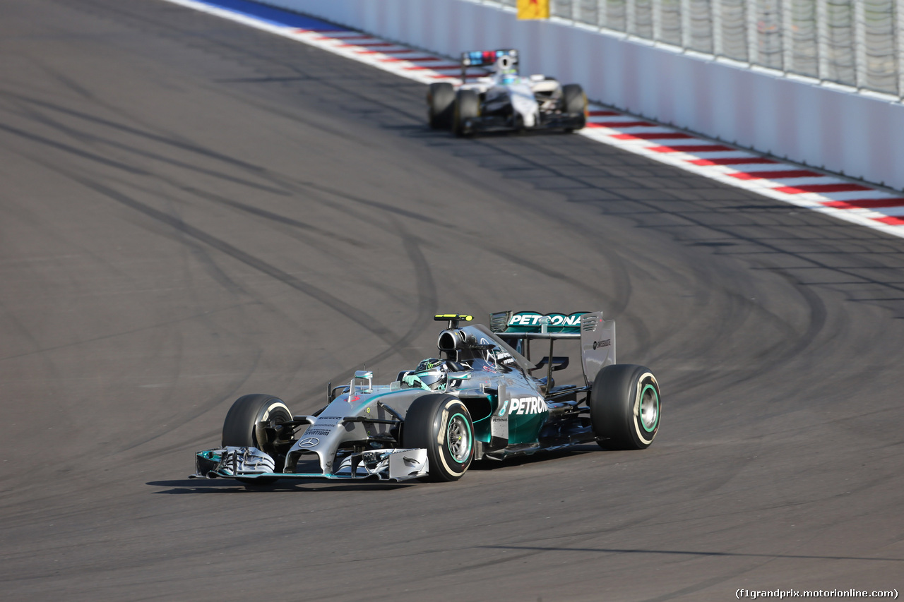 GP RUSSIA, 12.10.2014- Gara, Nico Rosberg (GER) Mercedes AMG F1 W05