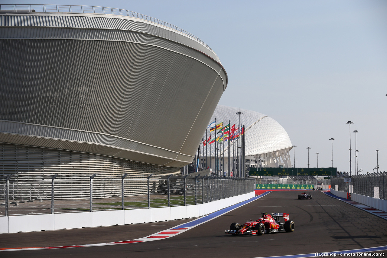 GP RUSSIA, 12.10.2014- Gara, Kimi Raikkonen (FIN) Ferrari F14T