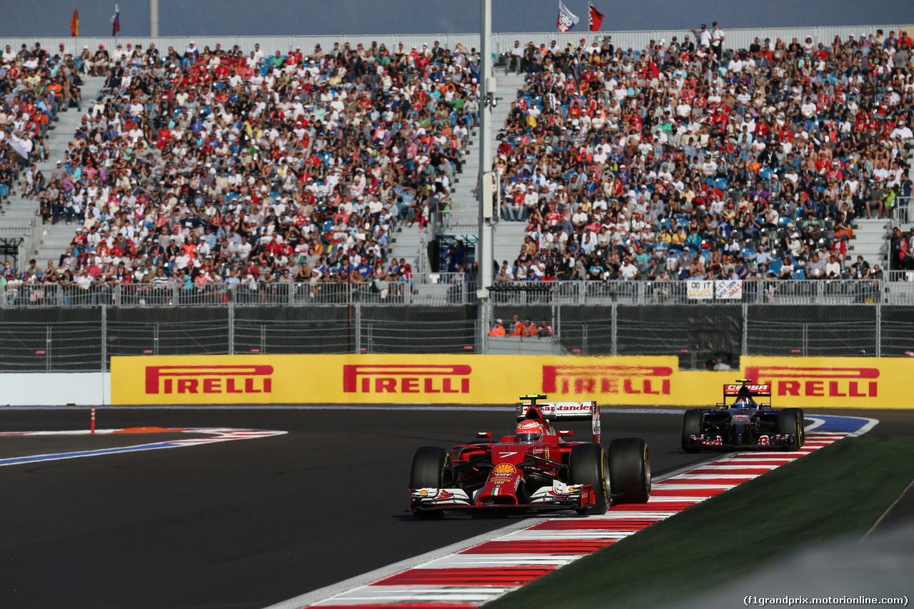 GP RUSSIA, 12.10.2014- Gara, Kimi Raikkonen (FIN) Ferrari F14T