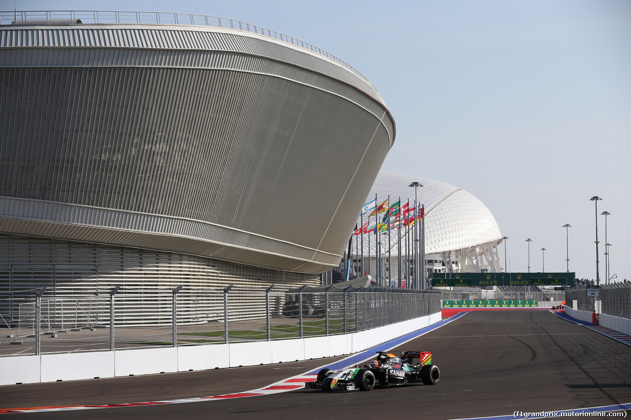 GP RUSSIA, 12.10.2014- Gara, Nico Hulkenberg (GER) Sahara Force India VJM07
