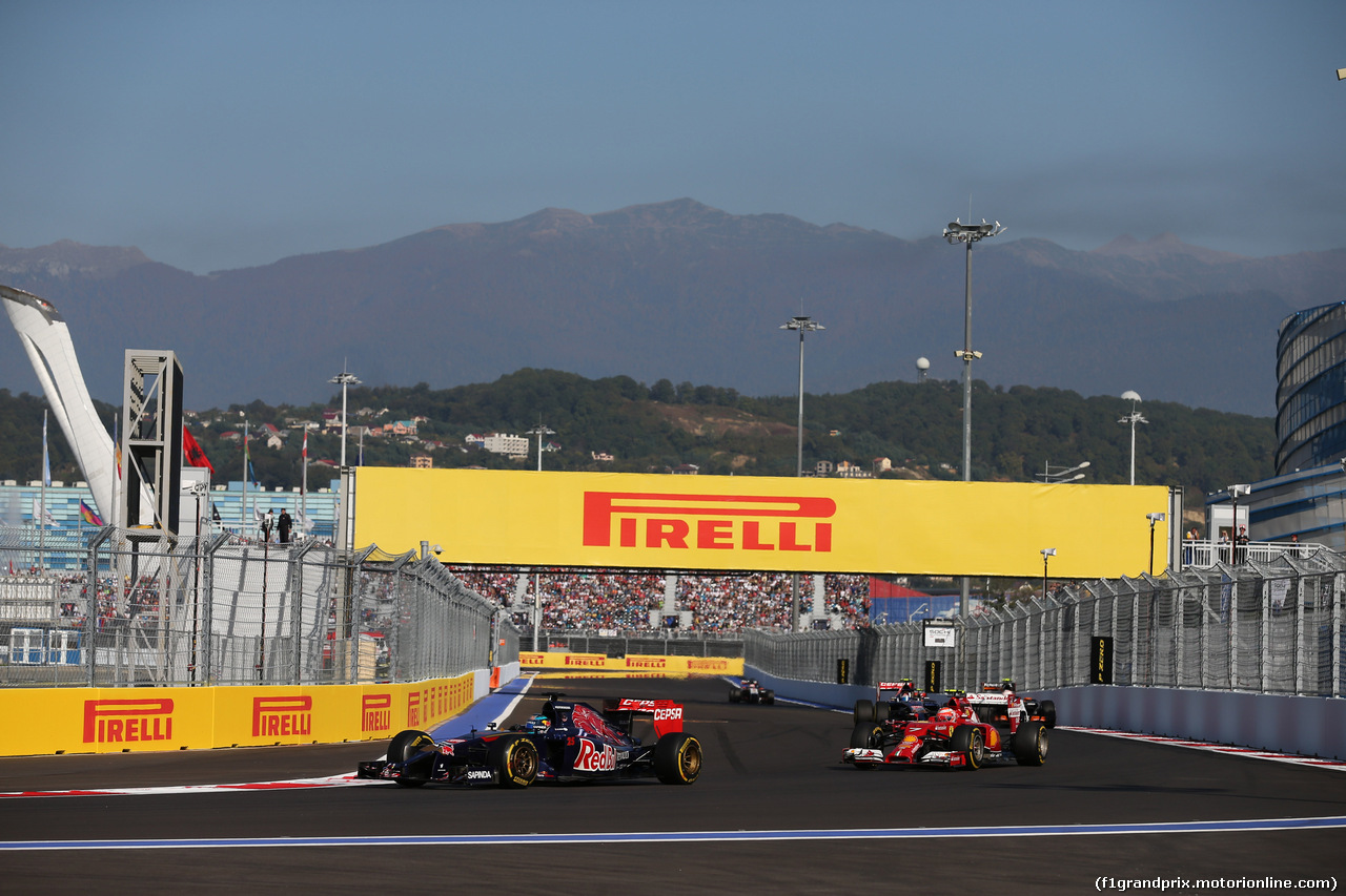GP RUSSIA, 12.10.2014- Gara, Jean-Eric Vergne (FRA) Scuderia Toro Rosso STR9