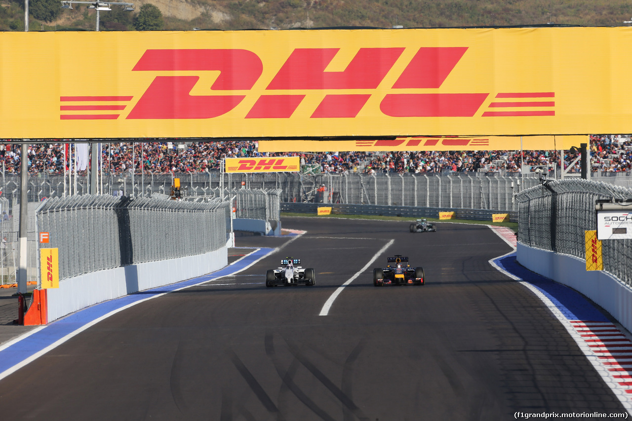 GP RUSSIA, 12.10.2014- Gara, Felipe Massa (BRA) Williams F1 Team FW36