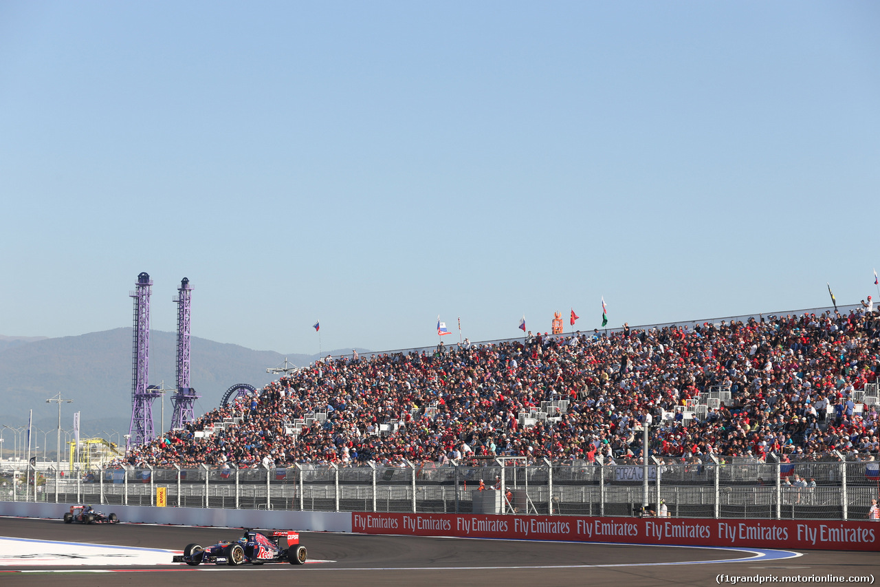 GP RUSSIA, 12.10.2014- Gara, Jean-Eric Vergne (FRA) Scuderia Toro Rosso STR9