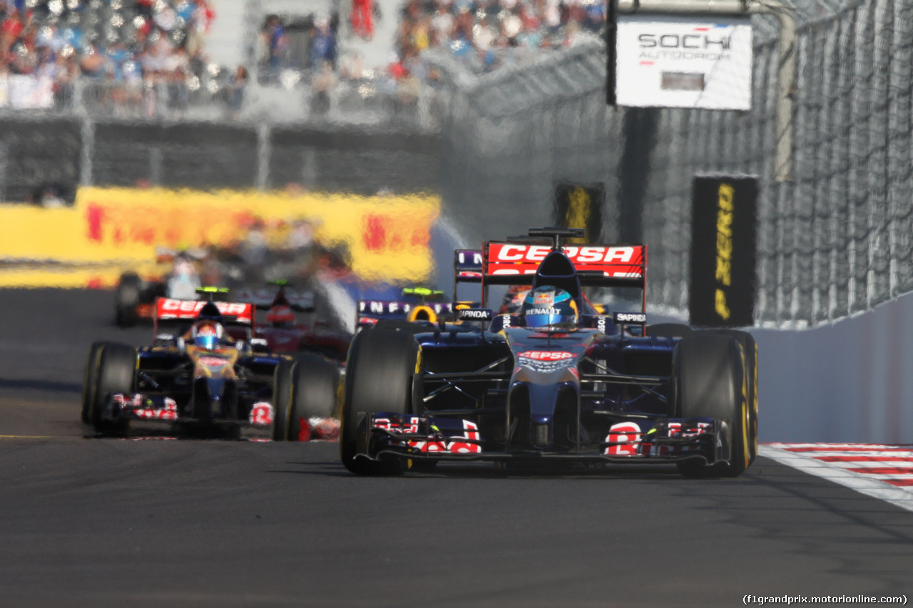 GP RUSSIA, 12.10.2014- Gara, Jean-Eric Vergne (FRA) Scuderia Toro Rosso STR9