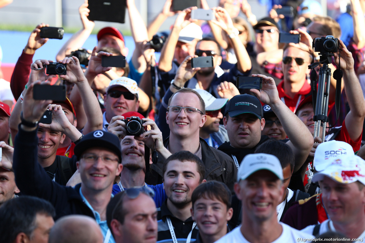 GP RUSSIA, 12.10.2014- Gara, grandstand