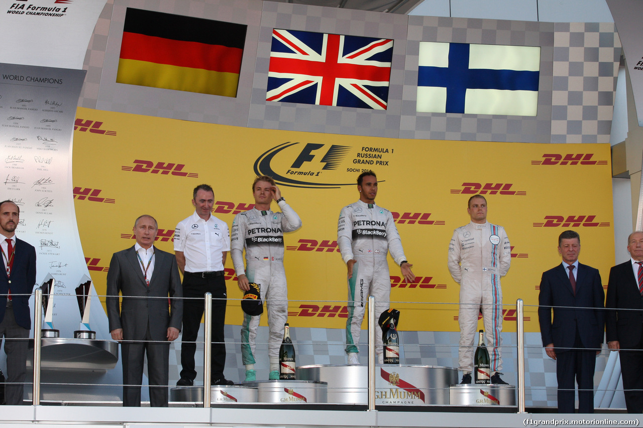 GP RUSSIA, 12.10.2014- Podium,