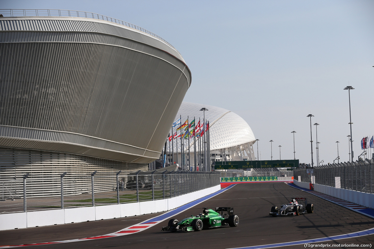 GP RUSSIA, 12.10.2014- Gara, Kamui Kobayashi (JPN) Caterham F1 Team CT05