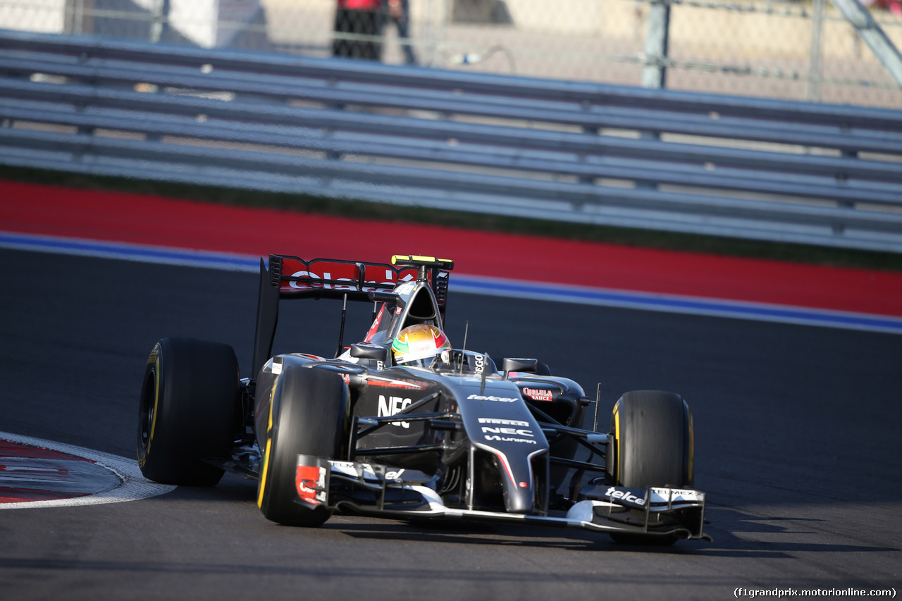 GP RUSSIA, 12.10.2014- Gara, Esteban Gutierrez (MEX) Sauber F1 Team C33