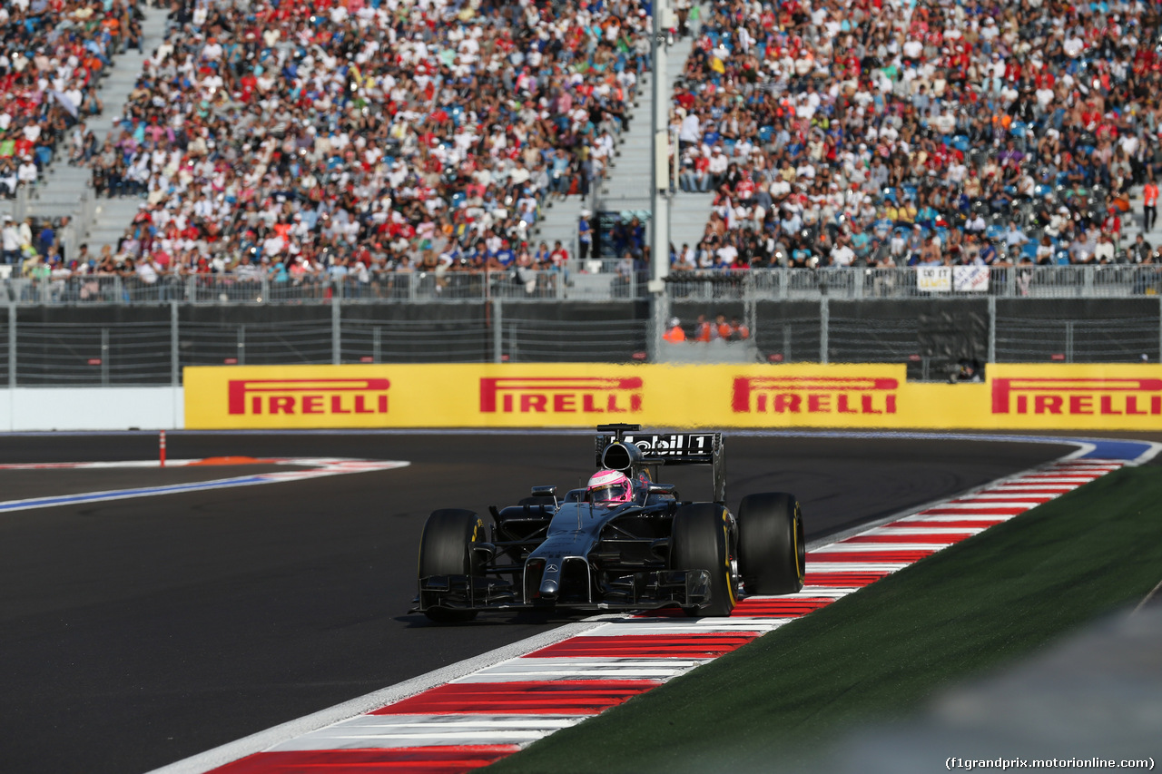 GP RUSSIA, 12.10.2014- Gara, Jenson Button (GBR) McLaren Mercedes MP4-29