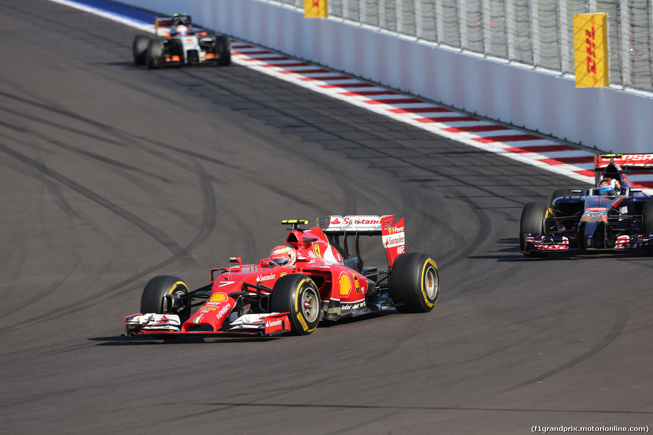GP RUSSIA, 12.10.2014- Gara, Kimi Raikkonen (FIN) Ferrari F14T