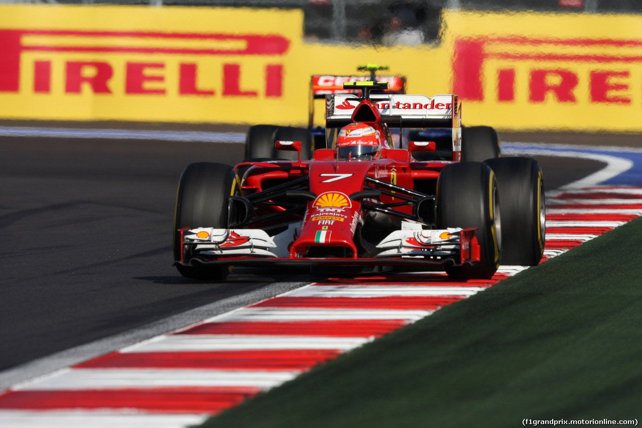 GP RUSSIA, 12.10.2014- Gara, Kimi Raikkonen (FIN) Ferrari F14T