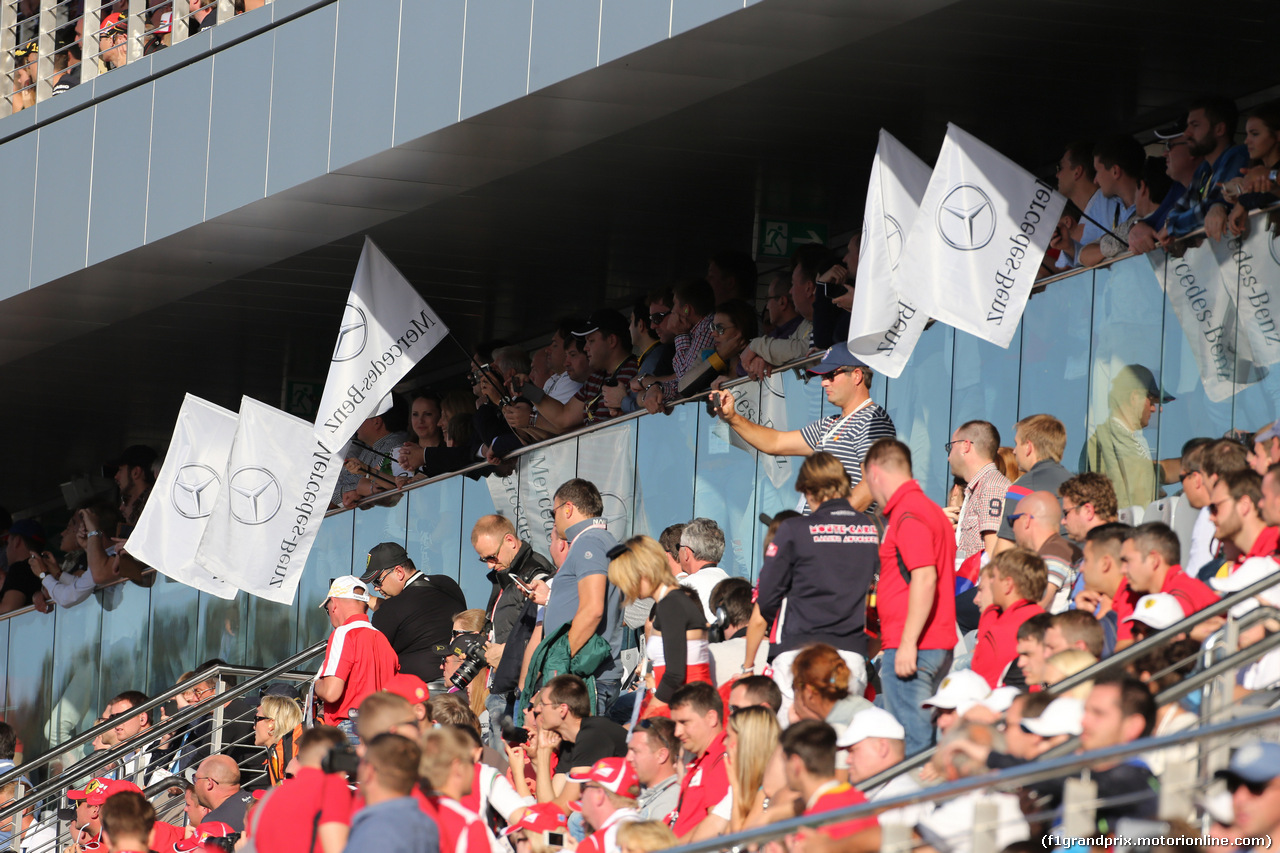 GP RUSSIA, 12.10.2014- Gara, grandstand