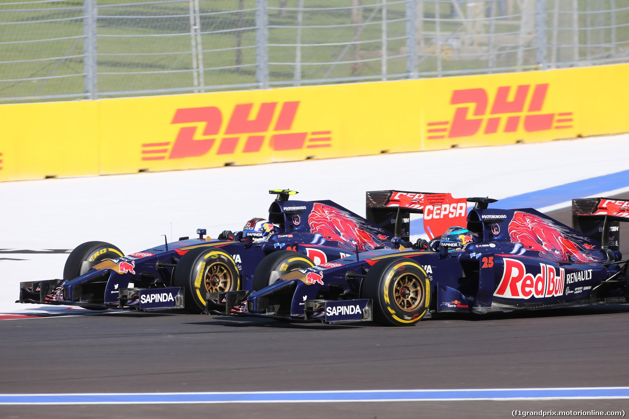 GP RUSSIA, 12.10.2014- Gara, Daniil Kvyat (RUS) Scuderia Toro Rosso STR9