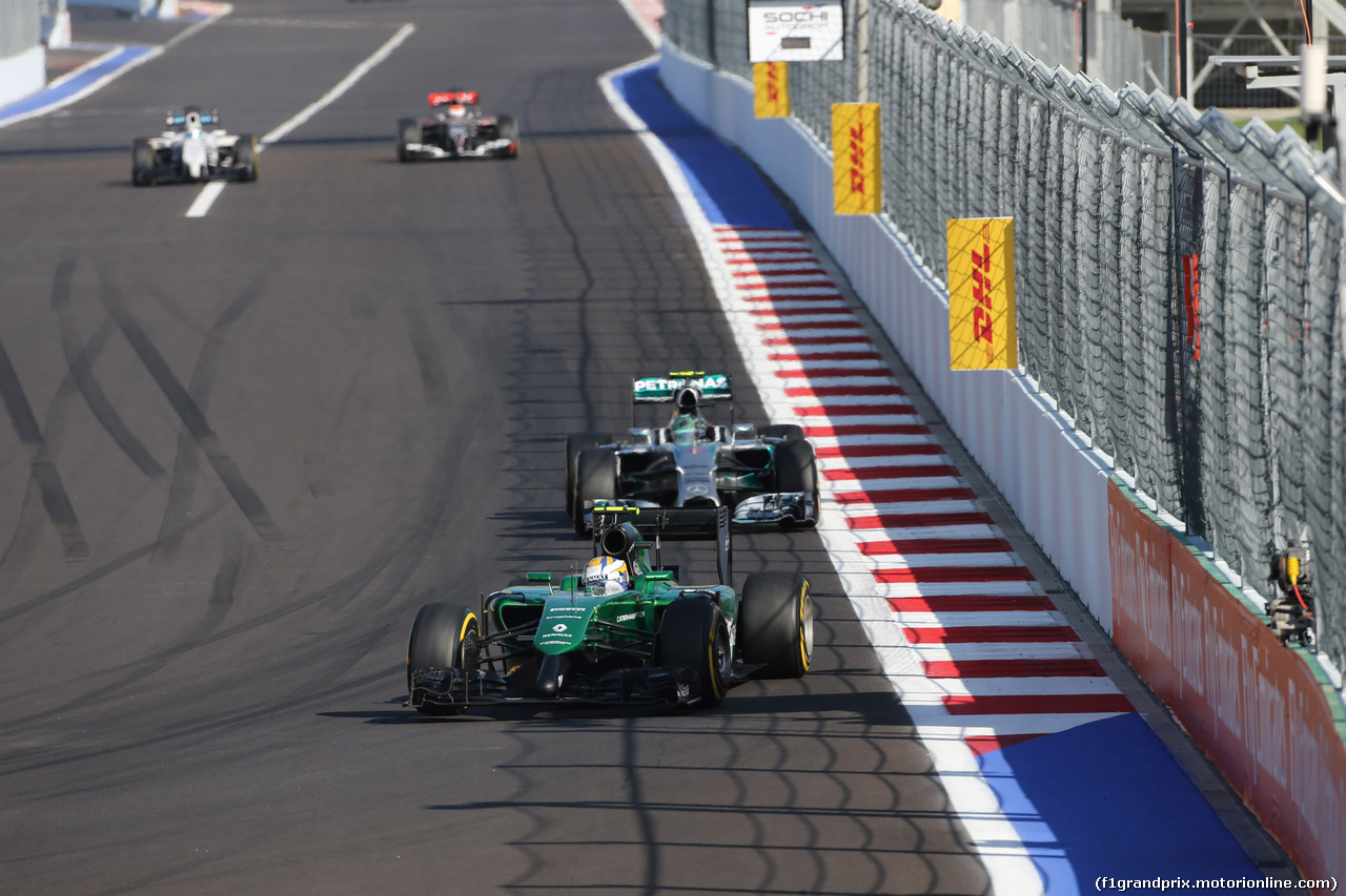 GP RUSSIA, 12.10.2014- Gara, Marcus Ericsson (SWE) Caterham F1 Team CT-04