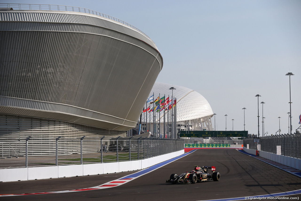 GP RUSSIA, 12.10.2014- Gara, Pastor Maldonado (VEN) Lotus F1 Team, E22