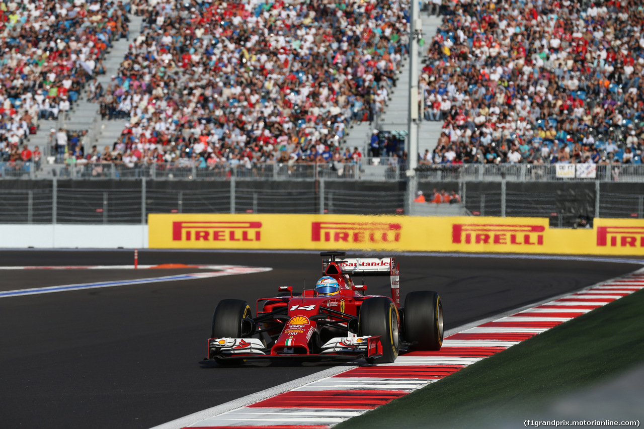 GP RUSSIA, 12.10.2014- Gara, Fernando Alonso (ESP) Ferrari F14T