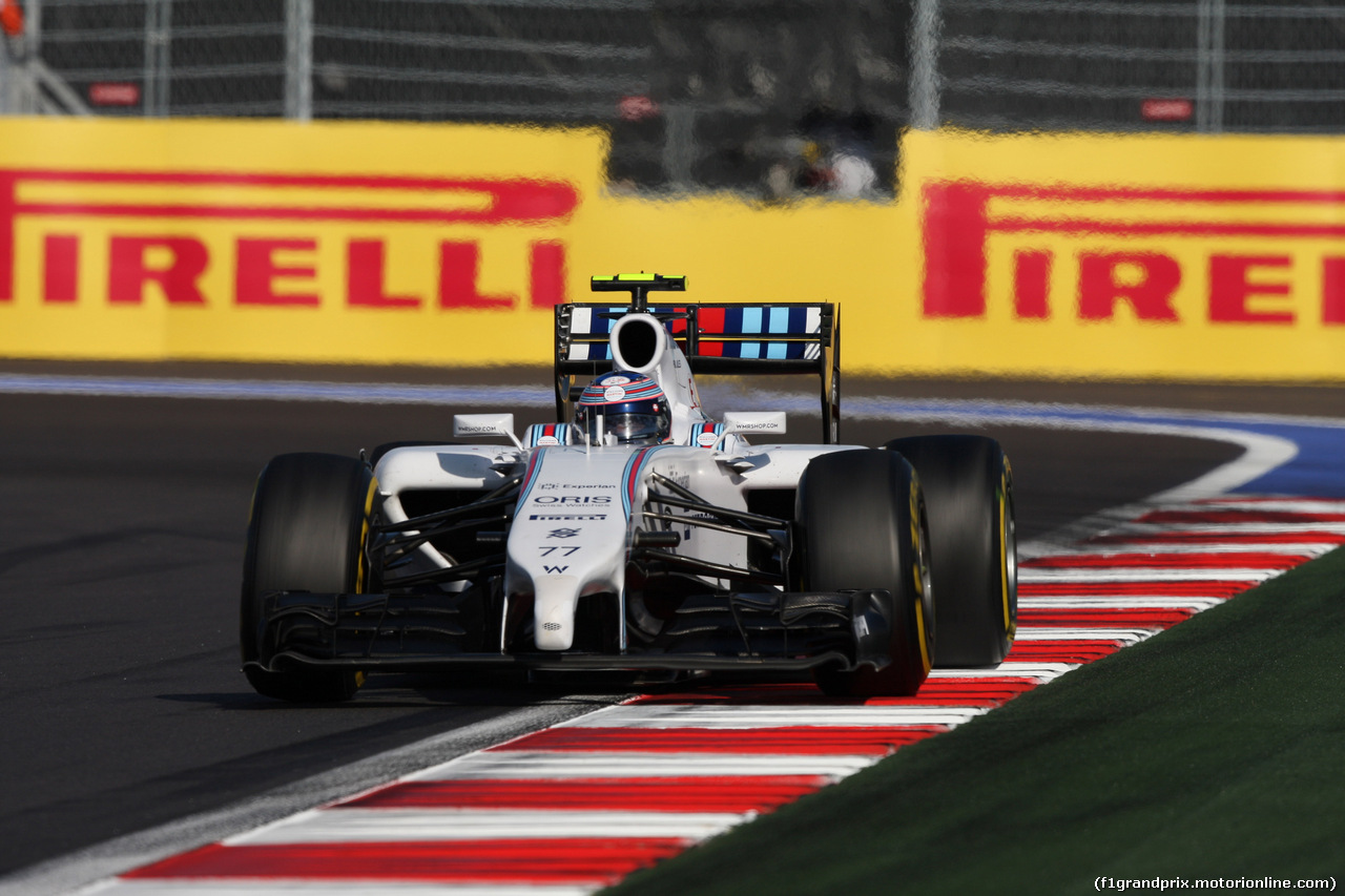 GP RUSSIA, 12.10.2014- Gara, Valtteri Bottas (FIN) Williams F1 Team FW36