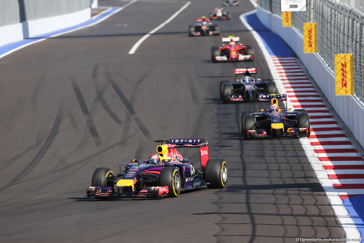 GP RUSSIA, 12.10.2014- Gara, Daniil Kvyat (RUS) Scuderia Toro Rosso STR9