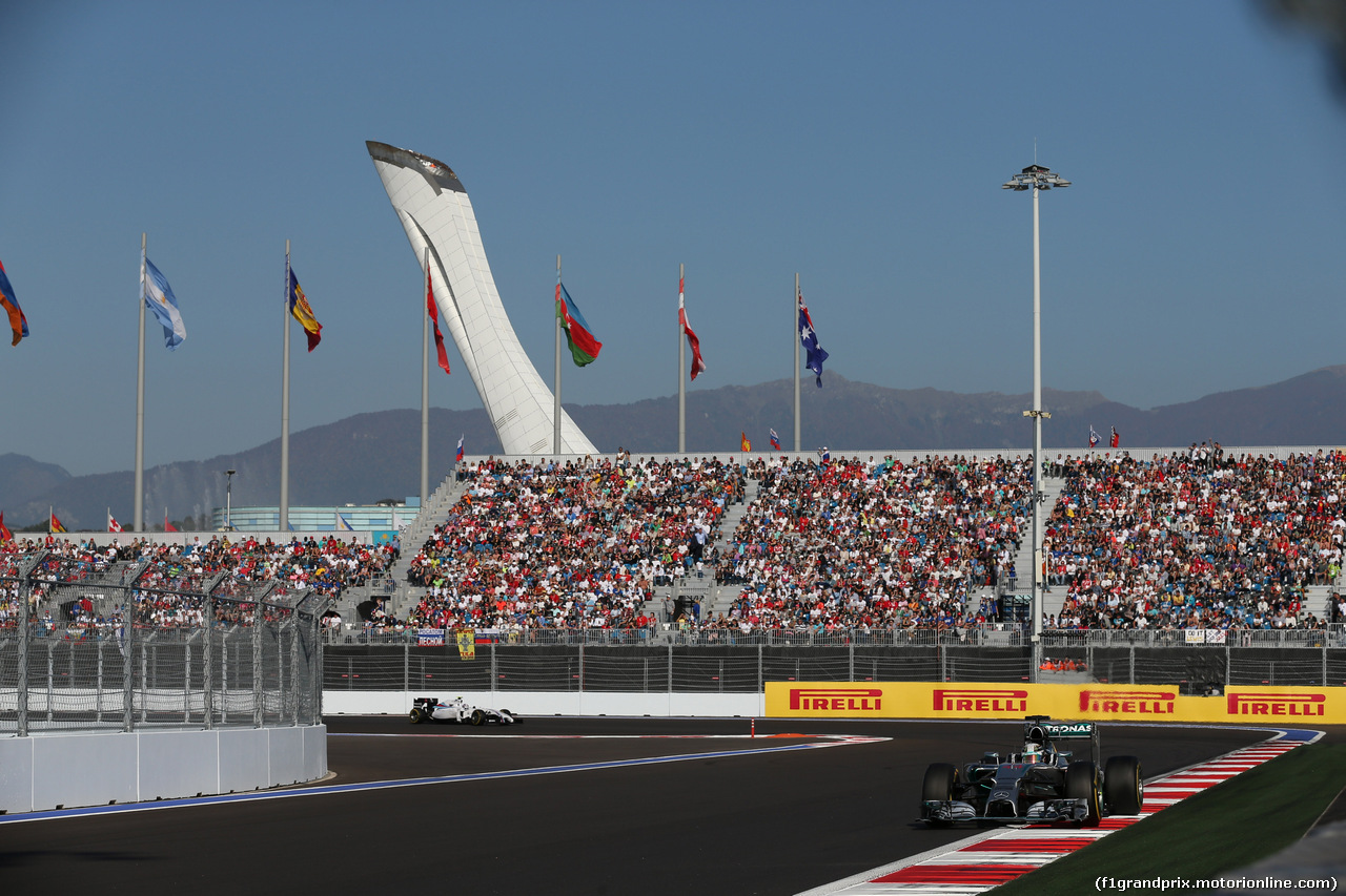 GP RUSSIA, 12.10.2014- Gara, Lewis Hamilton (GBR) Mercedes AMG F1 W05