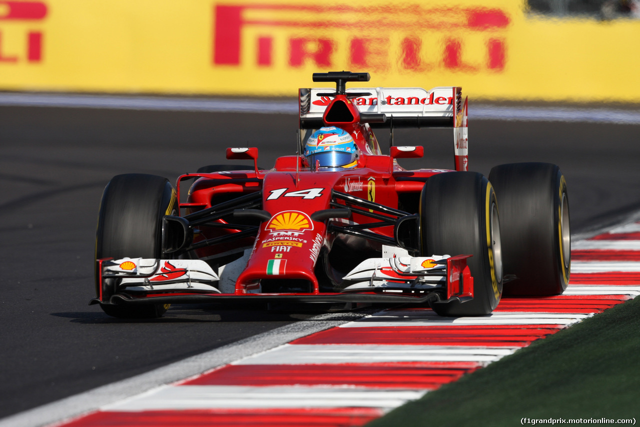 GP RUSSIA, 12.10.2014- Gara, Fernando Alonso (ESP) Ferrari F14T